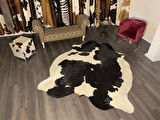 HAKİKİ DERİ DANA POSTU SİYAH - BEYAZ 195 x 240 - 0701000054