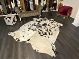 HAKİKİ DERİ DANA POSTU SİYAH - BEYAZ 220 x 250 - 0701000071