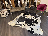 HAKİKİ DERİ DANA POSTU SİYAH - BEYAZ 210 x 225 - 0701000076