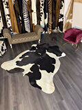 HAKİKİ DERİ DANA POSTU SİYAH - BEYAZ 200 x 230 - 0701000084