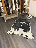 HAKİKİ DERİ DANA POSTU SİYAH - BEYAZ 190 x 230 - 0701000092