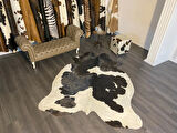 HAKİKİ DERİ DANA POSTU SİYAH - BEYAZ 190 x 240 - 0701000093