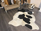HAKİKİ DERİ DANA POSTU SİYAH - BEYAZ 175 x 215 - 0701000098