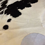 HAKİKİ DERİ DANA POSTU SİYAH - BEYAZ 210 x 245 - 0701000161