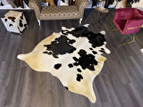 HAKİKİ DERİ DANA POSTU SİYAH - BEYAZ 200 x 220 - 0701000185