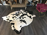 HAKİKİ DERİ DANA POSTU SİYAH - BEYAZ 210 x 230 - 0701000204