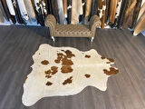 HAKİKİ DERİ DANA POSTU KAHVE - BEYAZ 205 x 230 - 0801000002