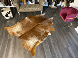 HAKİKİ DERİ DANA POSTU KAHVE - BEYAZ 190 x 235 - 0801000037