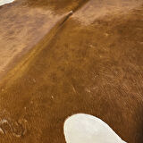 HAKİKİ DERİ DANA POSTU KAHVE - BEYAZ 195 x 240 - 0801000044