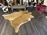 HAKİKİ DERİ DANA POSTU KAHVE - BEYAZ 205 x 240 - 0801000048