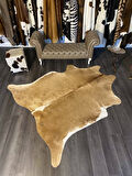 HAKİKİ DERİ DANA POSTU KAHVE - BEYAZ 205 x 240 - 0801000048