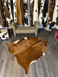 HAKİKİ DERİ DANA POSTU KAHVE - BEYAZ 185 x 205 - 0801000056