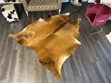 HAKİKİ DERİ DANA POSTU KAHVE - BEYAZ 210 x 255 - 0801000069