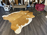 HAKİKİ DERİ DANA POSTU KAHVE - BEYAZ 205 x 240 - 0801000082