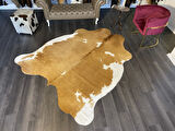 HAKİKİ DERİ DANA POSTU KAHVE - BEYAZ 205 x 240 - 0801000082