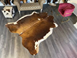 HAKİKİ DERİ DANA POSTU KAHVE - BEYAZ 210 x 245 - 0801000090