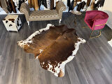 HAKİKİ DERİ DANA POSTU KAHVE - BEYAZ 185 x 205 - 0801000106