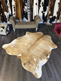 HAKİKİ DERİ DANA POSTU KAHVE - BEYAZ 200 x 220 - 0801000121