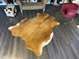 HAKİKİ DERİ DANA POSTU KAHVE - BEYAZ 195 x 225 - 0801000134