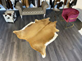HAKİKİ DERİ DANA POSTU KAHVE - BEYAZ 180 x 215 - 0801000138