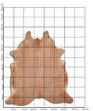 Hakiki Deri Dana Postu Düz Krem 200 x 210 cm - 31484