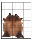 Hakiki Deri Dana Postu Karışık Kahve 180 x 210 cm - 64087