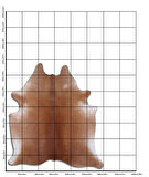 Hakiki Deri Dana Postu Düz Kahve 180 x 200 cm - 58497