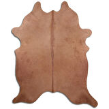 Hakiki Deri Dana Postu Düz Krem 180 x 220 cm - 33599