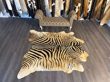 HAKİKİ DERİ DANA POSTU KAHVE ZEBRA 220 x 230 - 1101000002