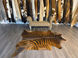 HAKİKİ DERİ DANA POSTU KAHVE ZEBRA 205 x 225 - 1101000006