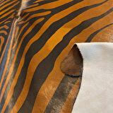 HAKİKİ DERİ DANA POSTU KAHVE ZEBRA 205 x 225 - 1101000006