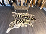 HAKİKİ DERİ DANA POSTU BEYAZ ZEBRA 210 x 230 - 1201000002