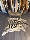 HAKİKİ DERİ DANA POSTU BEYAZ ZEBRA 210 x 230 - 1201000002