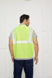 Orange Safety Mühendis Tipi Fileli İkaz Yeleği