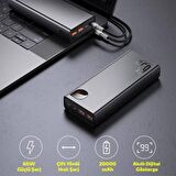 Baseus 65 W 20000 mAh Hızlı Şarj Powerbank Siyah 