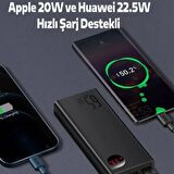 Baseus 65 W 20000 mAh Hızlı Şarj Powerbank Siyah 