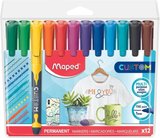Permanent Marker Kalem İnce Uçlu Askılı Paket 12 Renk 3154147345474