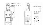 6 Pin On/off Kilitli Buton 5.8x5.8mm
