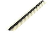 40 Pin Tek Sıra Erkek Header 2.54 mm - Siyah