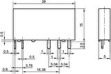 HF41F Dc 24v 6a Yassı Röle 5pin 24-ZS