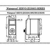 Emax ES3005 Servo Motor Orijinal Metal Analog Servo 42gr Su Geçirmez
