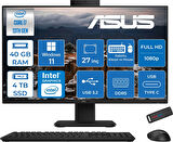 Asus V470VAK Intel Core I7-13620H 40GB Ddr5 4tb SSD 27'' Fhd 100Hz 300NITS Windows 11 Pro Siyah Allınone Bilgisayar ASI716512B0DP20+ZETTAUSBBELLEK