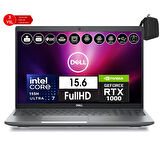 Dell Precısıon M3591 Intel Ultra 7-155H Vpro 32GB 1tb SSD RTX1000 6gb 15.6" W11PRO Taşınabilir Iş Istasyonu XCTOP3591EMEAVP203+ZETTAÇANTA