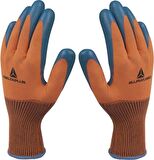 Delta Plus VE733 Turuncu Latex Avuç Içi Kaplamalı Eldiven 9