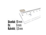 Neodyum Mıknatıs Köşeli  10x5mm , Kalınlık 1.5 mm (10 Adet)