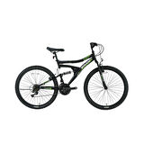 Bisan MTS 4300 Çift Amortisör 46 cm 26 Jant Dağ Bisikleti Mat Siyah / Yeşil
