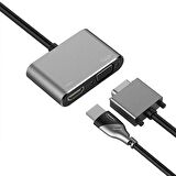 USB Type C To Hdmi VGA 3.1 4K Çevirici Dönüştürücü Adaptör