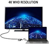 USB Type C To Hdmi VGA 3.1 4K Çevirici Dönüştürücü Adaptör