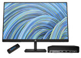 Hp Pro Mini 400 G9 Intel Core İ7-14700T 48GB Ddr5 256GB SSD WINDOWS11PRO 23.8 Fhd Monitör Mini Masaüstü Bilgisayar W9H6W3ET76+ZETTAUSBBELLEK