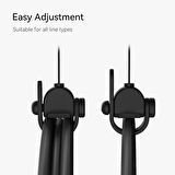 KIWI design VR Kablo Yönetimi, 6 Paket VR Makara Sistemi - Siyah